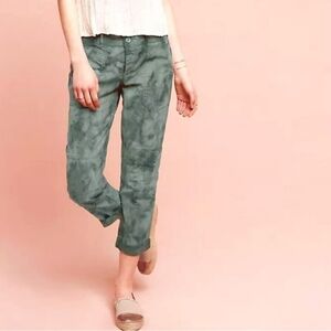 Anthropologie Hei Hei tie dye the wanderer cargo khaki pants